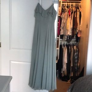 Jenny Yoo mint-colored bridesmaid dress